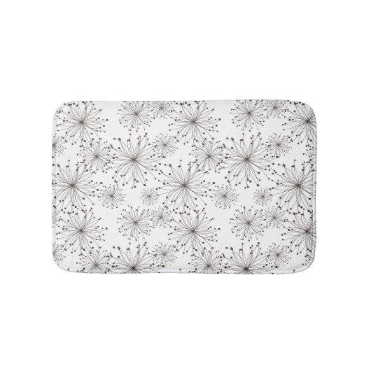 Tapis De Bain Rétro arrière - plan floral (Devant)