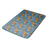 Tapis De Bain Retro Art Nouveau Koi Fish Pattern (Angle)