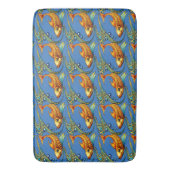 Tapis De Bain Retro Art Nouveau Koi Fish Pattern (devant Vertical)