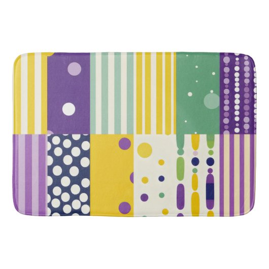 Tapis De Bain Retro Art Pop moderne du milieu du siècle (Devant)