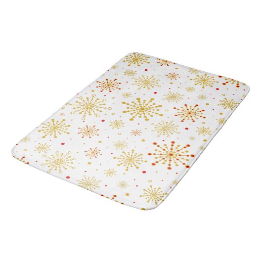 Tapis De Bain Retro Atomic Mid-Century Modern Pattern (Angle)