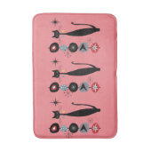 Tapis De Bain Retro Atomique Moyen Siècle Moderne MCM Cool Chat  (Devant (Vertical))