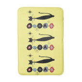 Tapis De Bain Retro Atomique Moyen Siècle Moderne MCM Cool Chat (Devant (Vertical))