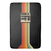 Tapis De Bain Retro Camera with Rainbow Print (devant Vertical)