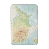 Tapis De Bain Rétro carte couleur du monde (Devant (Vertical))