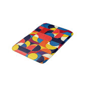 Tapis De Bain Retro Color Block Geometry Art (Angle)