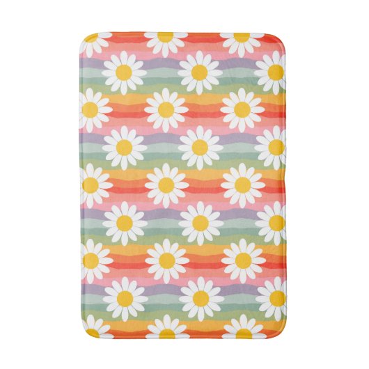 Tapis De Bain Retro Daisy (Devant (Vertical))