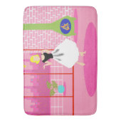 Tapis De Bain Rétro dans le chaume rose (devant Vertical)