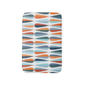 Tapis De Bain Rétro du milieu du siècle, goutte forme motif. (Devant (Vertical))