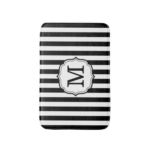 Tapis De Bain Retro Elagant Personalized Stripe Bath Mat (Devant (Vertical))