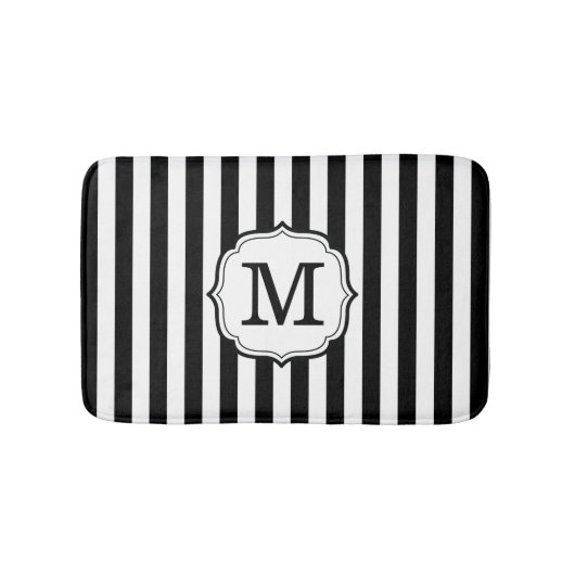 Tapis De Bain Retro Elagant Personalized Stripe Bath Mat (Devant)