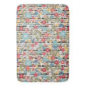 Tapis De Bain Rétro, floral rétro (devant Vertical)