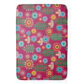 Tapis De Bain Rétro, Flower Patch (devant Vertical)