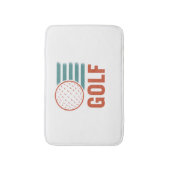 Tapis De Bain Retro Grunge Golf (Devant (Vertical))