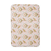 Tapis De Bain Retro Jardin rose motif floral (Devant (Vertical))