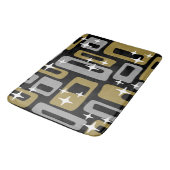 Tapis De Bain Retro Mid-Century Moderne Abstrait (Angle)