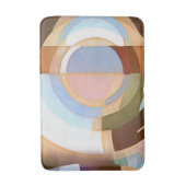 Tapis De Bain Retro Mod Brown et Blue Grapic Circle Pattern (Devant (Vertical))