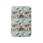 Tapis De Bain Rétro motif de coquillage (Devant (Vertical))