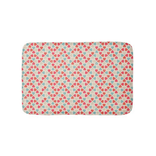 Tapis De Bain Rétro motif de Saint-Valentin