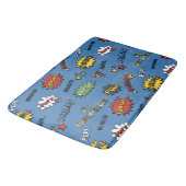 Tapis De Bain Rétro motif d'enfants de super héros (Angle)