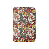 Tapis De Bain Rétro motif floral 3 (Devant (Vertical))