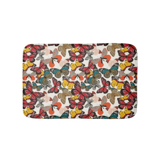 Tapis De Bain Rétro motif floral 3 (Devant)