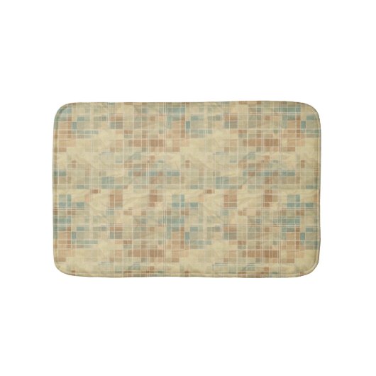 Tapis De Bain Rétro motif géométrique 2 (Devant)