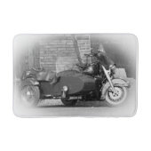 Tapis De Bain retro motorcycle sidecar bath mat (Devant)