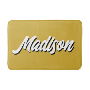 Tapis De Bain Retro Nom personnalisé Cadeau Super personnalisé