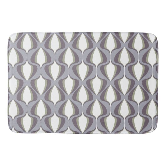 Tapis De Bain Retro Ogee Grey (Devant)