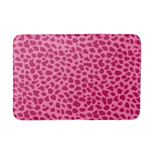 Tapis De Bain Retro Pink Cheetah Imprimer tendance y2k esthétiqu (Devant)