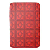Tapis De Bain Retro Red Trellis Bath Mat (devant Vertical)