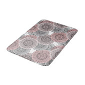 Tapis De Bain Rétro, rétro motif, bleu et rose, élégant (Angle)