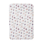 Tapis De Bain Retro Rock & Roll, Jiving, arrière - plan dansant (Devant (Vertical))