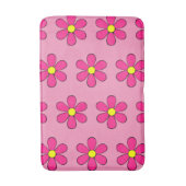 Tapis De Bain Retro Rose Daisée mignonne Salle de bain d'été Rug (Devant (Vertical))