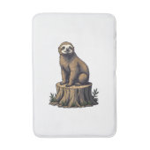 Tapis De Bain Retro Sloth Engraving Wildlife Shirt (3) (Devant (Vertical))