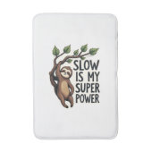 Tapis De Bain Retro Sloth Quote Shirt Funny Slow Life Vintage Te (Devant (Vertical))