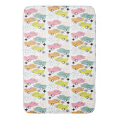 Tapis De Bain Retro Starburst atomique moderne voiture du milieu (devant Vertical)