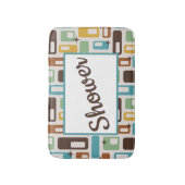 Tapis De Bain Retro-Style Atomic Capsules Pattern Customizable (Devant (Vertical))