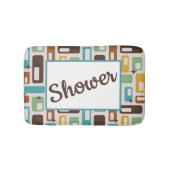 Tapis De Bain Retro-Style Atomic Capsules Pattern Customizable (Devant)