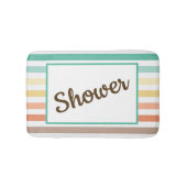 Tapis De Bain Retro-Style Stripe Pattern Customizable (Devant)