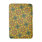 Tapis De Bain Retro Sunflower Bath Mat (Devant (Vertical))
