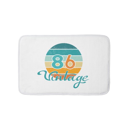 Tapis De Bain Retro Sunset 86 Vintage Distressed (Devant)