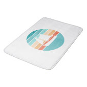 Tapis De Bain Retro Sunset Effet Perdu + Voilier (Angle)