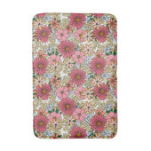 Tapis De Bain Retro Super Floral Daisy Boho (Devant (Vertical))