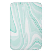 Tapis De Bain Retro Swirl Liquide Aqua Peinture Verte Esthétique (devant Vertical)