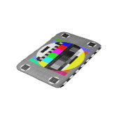 Tapis De Bain Retro TV pas d'illustration de signal. (Angle)