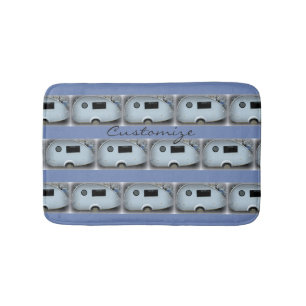 Tapis De Bain Rétros campeurs minuscules de caravane de larme