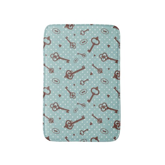 Tapis De Bain Rétros clés de Valentine (Devant (Vertical))