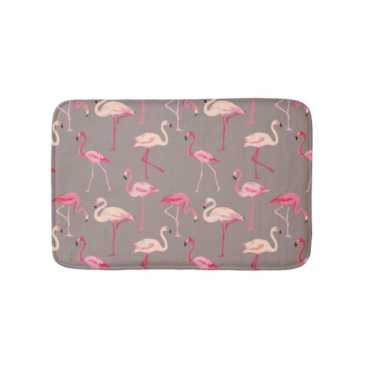 Tapis De Bain Rétros Flamants roses (Devant)